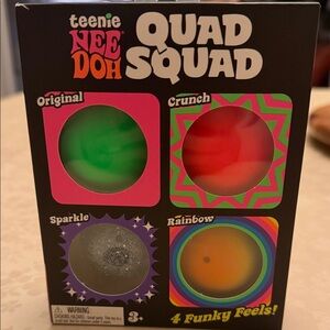 Nee Doh Quad Squad Teenie Stress Balls - Multicolor